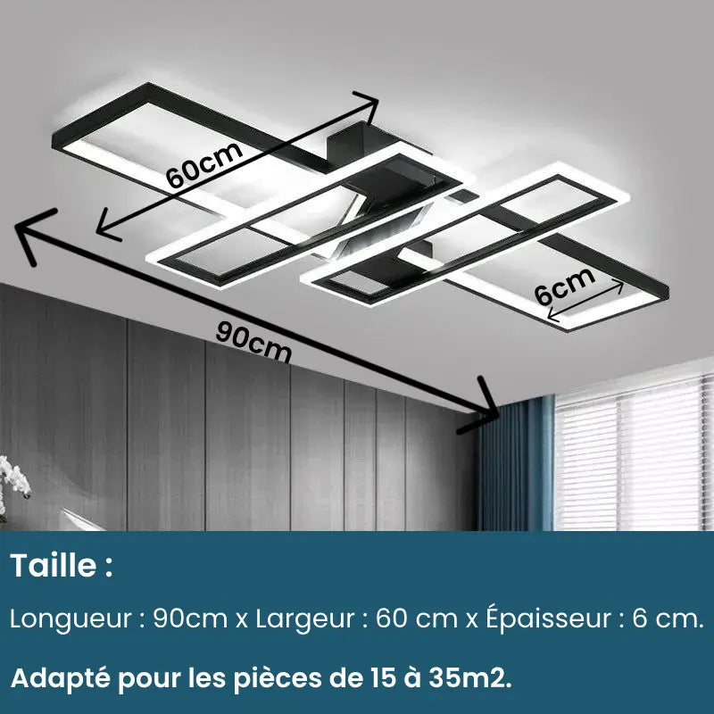 Lustre LED au Style Moderne | Salon et Salle à Manger