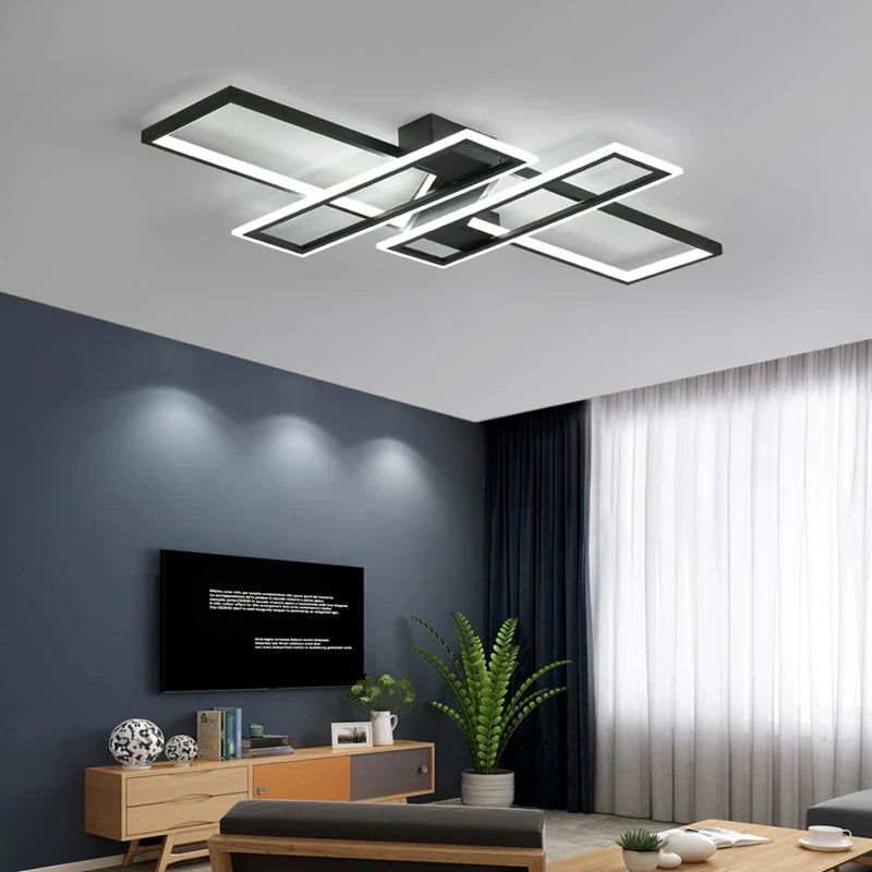 Lustre LED au Style Moderne | Salon et Salle à Manger