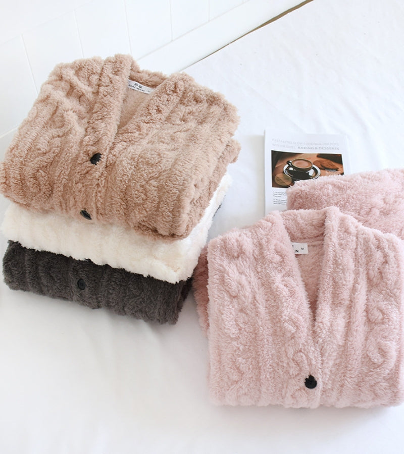 Pyjama chaud pour femme (deux pièces)