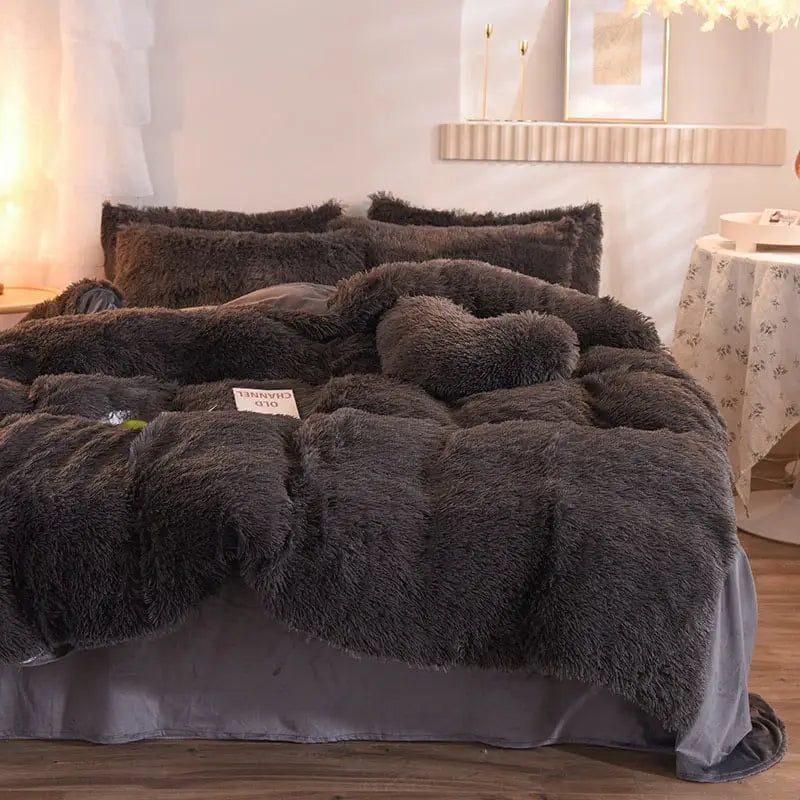 Parure de lit noire polaire