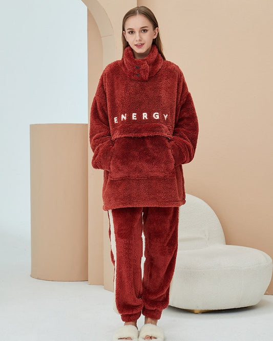 Ensemble pyjama Pilou Pilou rouge pour femme