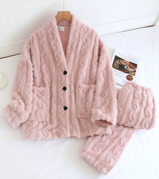 Ensemble pyjama en polaire pour femme