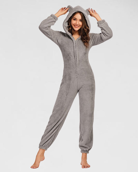 Grenouillère pour femme grise pour l'hiver