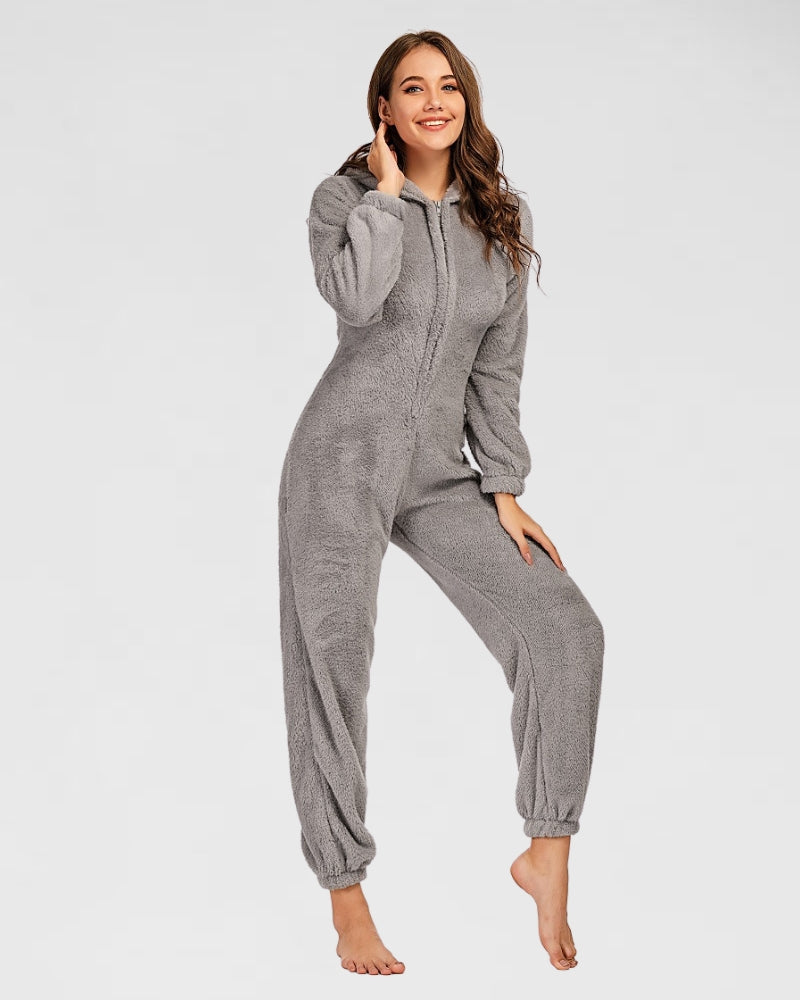 Grenouillère pour femme grise pour l'hiver
