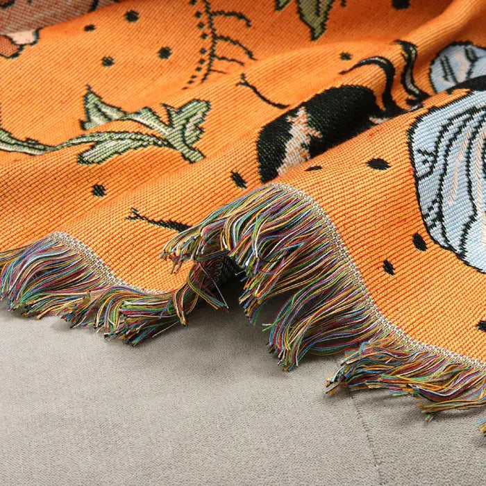 Plaid Vintage avec motif œil de Nazar