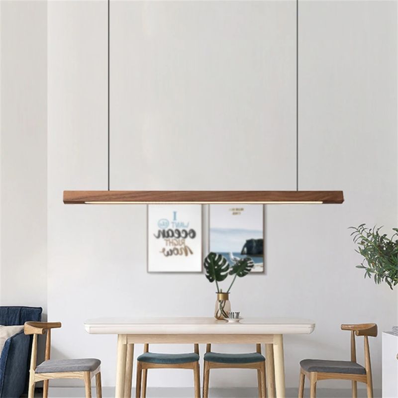 Lustre LED Wood Design en Bois | Salon et Salle à manger
