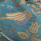 Plaid réversible avec motif d'oiseau scandinave