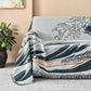 Plaid avec motif vagues "Tsunami"