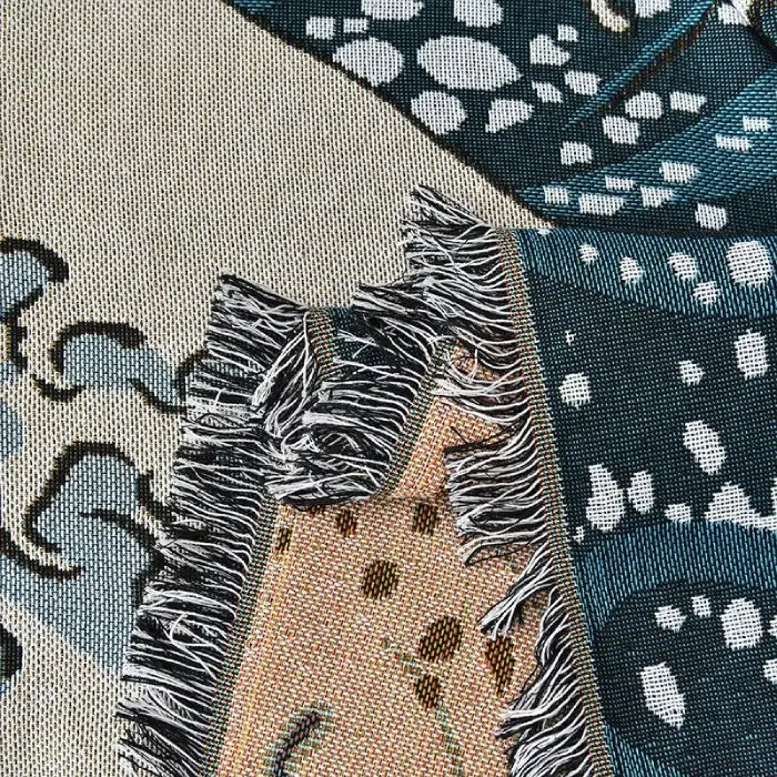 Plaid avec motif vagues "Tsunami"