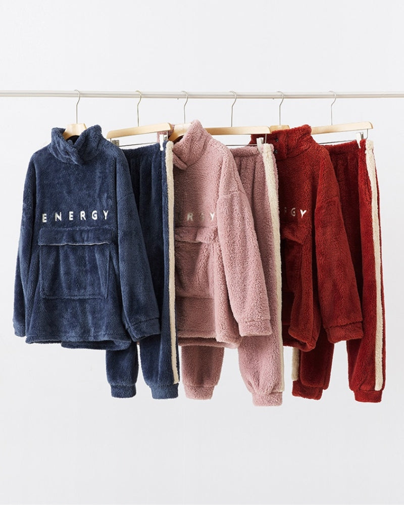 Pyjama Pilou chaud bicolore pour femme