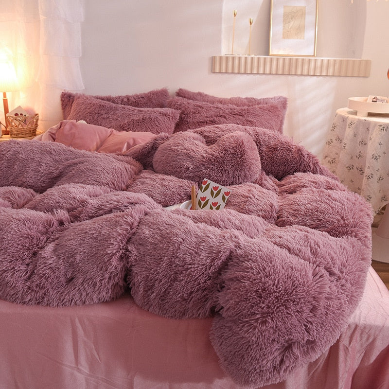 Parure de lit polaire violette